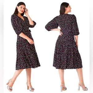 Kate Spade Glimmer Wrap Dot Dress